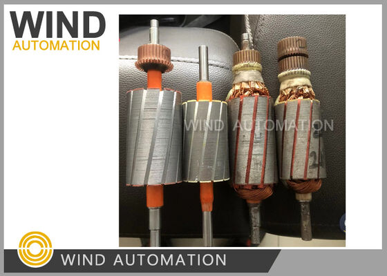 DC Motor Skew Armature Paper Inserting Machine Slot Cell Insulation 0.5 To 0.8 Second Per Slot